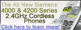 New 4000 & 4200 Cordless Phones by Siemens