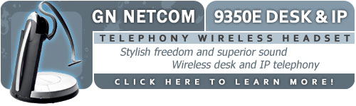 GN Netcom 9350e Desk and IP Telephony Wireless Headset