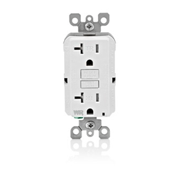 Leviton White SmartlockPro® Slim Ground Fault Circuit Interrupter