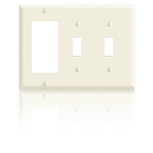Leviton 2-Toggle/1-Decora, 3-Gang Faceplate