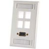 Legrand - Ortronics TechChoice 4 Port Single Gang VGA Faceplates
