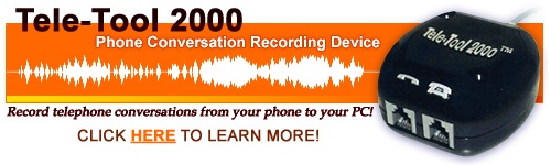 Record telephone conversations from your phone to your PC!