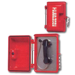 Allen Tel Single Line Phone with Automatic Dialer/Stainless Steel Hasp