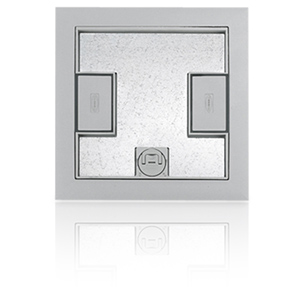 Hubbell Large Capacity Concrete Recessed Floor Box Carpet