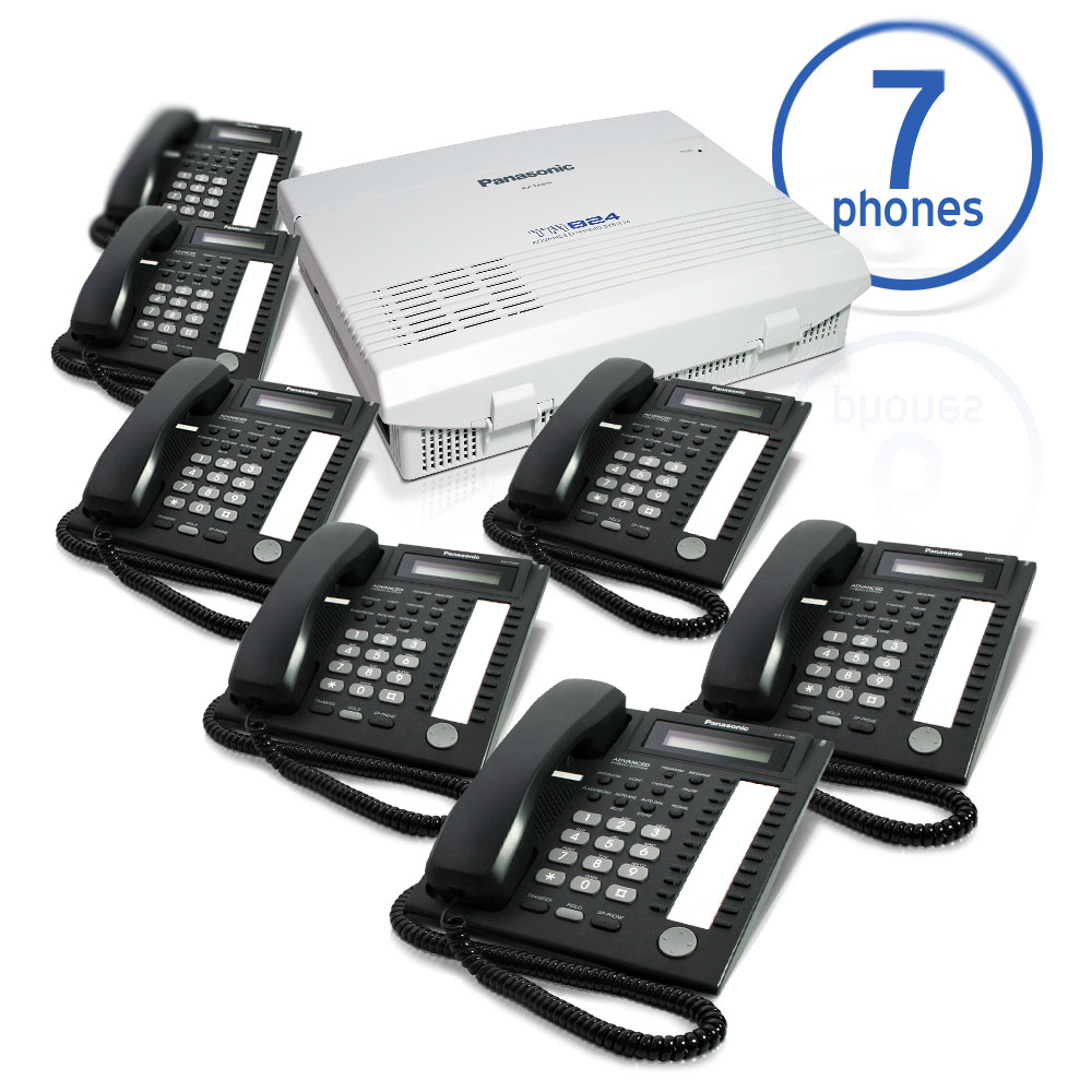 Panasonic KX-TA824 Phone System Bundle with (7) KX-T7731 Speakerphones