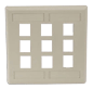 rear loading face plates, infin-e-station, face plates, hubbell face plates