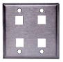 rear loading face plates, infin-e-station, face plates, hubbell face plates