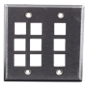 rear loading face plates, infin-e-station, face plates, hubbell face plates