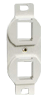 rear loading face plates, infin-e-station, face plates, hubbell face plates