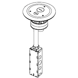 Legrand Wiremold Flush Furniture Feed Poke Thru Assembly Legrand Wiremold Raceway Legrand Wiremold 4ffatc Wiremoldproducts Com