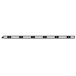 Legrand - Wiremold Nonmetallic Cord-Ended Plugmold with Twelve Outlets
