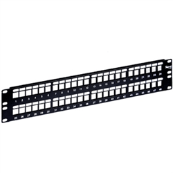 Icc Flush Mount High Density Blank Patch Panel 48 Port 2 Rms Patch Panels Icc Ic107bp482 Iccproducts Com