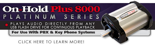 On-Hold USB Flash Drive Digital On-Hold Audio System