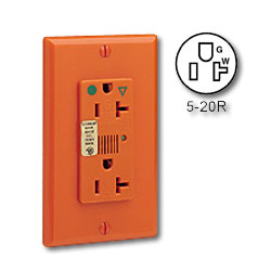 Leviton Hospital Grade, Isolated Ground, Surge Duplex with Indicator Light & Audible Alarm