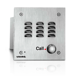 Viking Flush Mount Handsfree Entry Phone with Built-In Auto Dialer