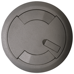 Legrand - Wiremold Tamper Resistant Evolution 8AT Series Flush Style Cover Assembly, Gray