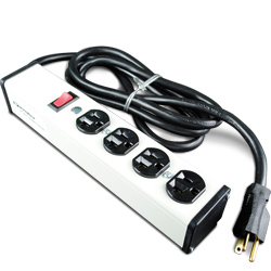 Legrand - Wiremold Plug-In Outlet CenterŽ with Four 20 Amp Outlets and Lighted Switch