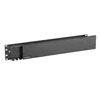 Closed Cover Finger Duct Cable Management Panel 2 rack units