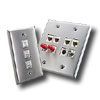 QuickPort Stainless Steel Wallplate