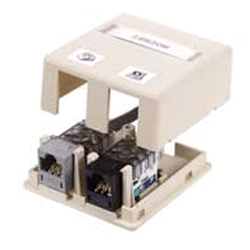 Hubbell Infin-e-Station Surface Mount Box - 2 Ports