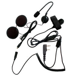 Pryme SPM-800 Series Medium Duty In-Helmet Mic for Kenwood/Relm Radios - 3/4