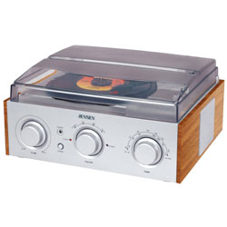 Jensen 3-Speed Stereo Turntable with AM and FM Radio