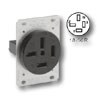 4-Pole 4-Wire Non-Grounding Flush Mount Receptacle