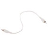 1' White RCA to RCA Patch Cable for Audio