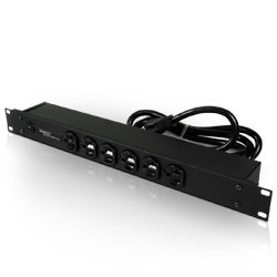 Legrand - Wiremold Rack Mount Plug-In Outlet Center® with Six 20 Amp Front Outlets