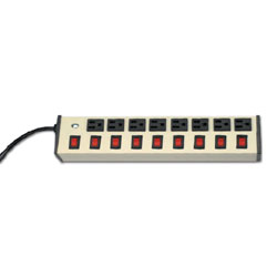 Legrand - Wiremold Deluxe Control Plug-In Outlet Center® with Eight Individually Switched Outlets
