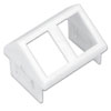 Angled CT Adapter for Two UTP MAX Modules or TERA Outlets