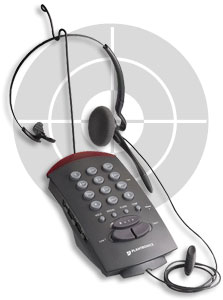 plantronics telephone headsets, phone headsets, plantronics T20, 2-Line headset phones