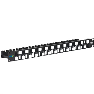 24-Port Cat 6a UTP Blank Patch Panel - 1 RMS