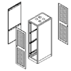SC Series 37U Pre-configured Server Cabinet 72” Tall x 30” Deep - Version 3