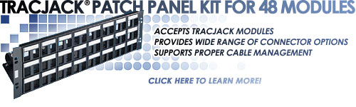 Ortronics TracJack Patch Panel Kit for 48 Modules