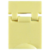Colored Designation Shutters, Blank, Light Yellow (Package of 100)