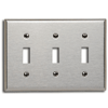 3-Gang, 3-Toggle Device Switch Wallplate, Oversized