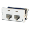 Series II, Two-port Clarity™ 6,T568A/B, 180 degree