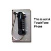 Single Line Pushbutton Pulse (Rotary) Dial Phone Less Housing