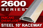 Wiremold Legrand 2600 Series Pancake Overfloor Steel 10' Raceway