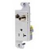 JLOAD Multimedia Cat 5E and Coaxial 20 Amp Outlet