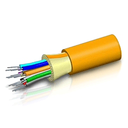 CommScope - Uniprise Plenum Single Unit Distribution Cable, 2 Fiber, Orange (1640')
