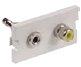 front-loading faceplates, infin-e-station, modular faceplates, hubbell face plates
