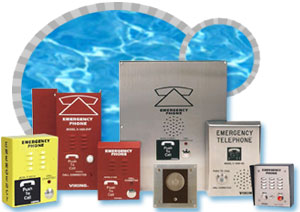 viking emergency phones, poolside phones, emergency pool phones, emergency phones for pools
