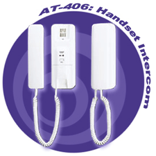 aiphone, AT-406, wall phone, handset intercom