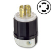 30 AMP, 120/208V, Black Nylon Locking Plug with Grounding