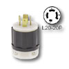 20 Amp 3 Phase  Locking Plug - Industrial Grade 347/600 Volt (Non-Grounding)