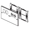 6000/4000 Series Four-Gang Overlapping Cover with Two Duplex Openings