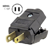 15A 125V Polarized Light Duty Clamptite Plug
