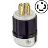 30 AMP, 277/480V, Black Nylon Locking Plug with Grounding